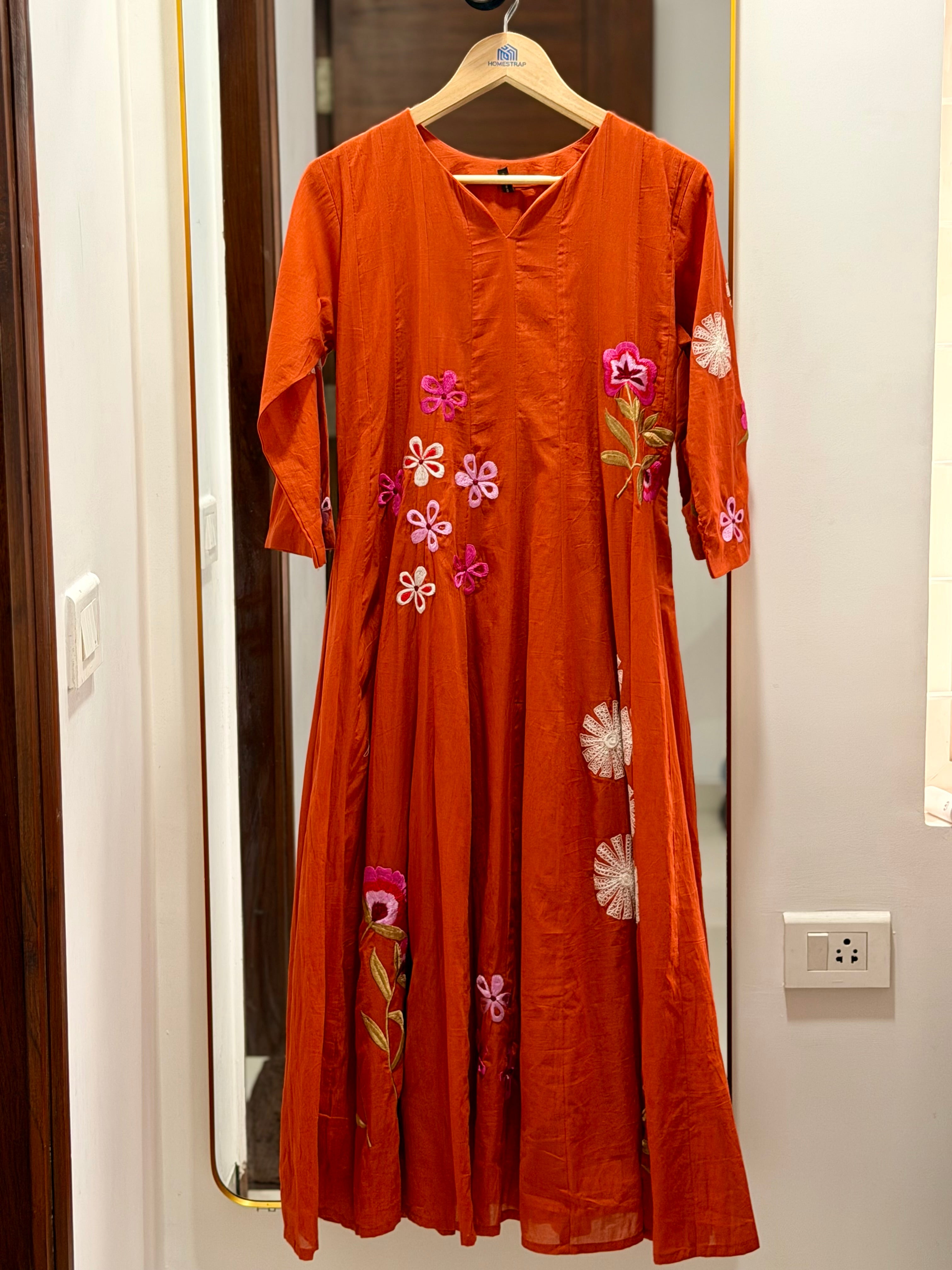 Rust Orange Dress
