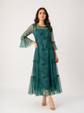 Elegant Teal 2-Piece Dress Set