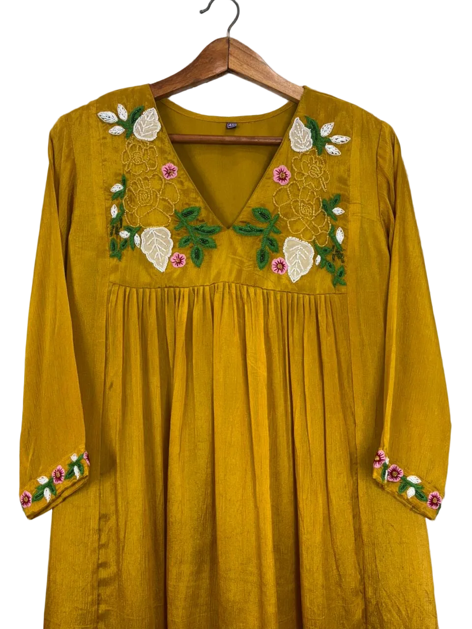 💛 Mustard Embroidered 3-Piece Set