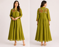 💚 Olive Green Cotton Dress 💚