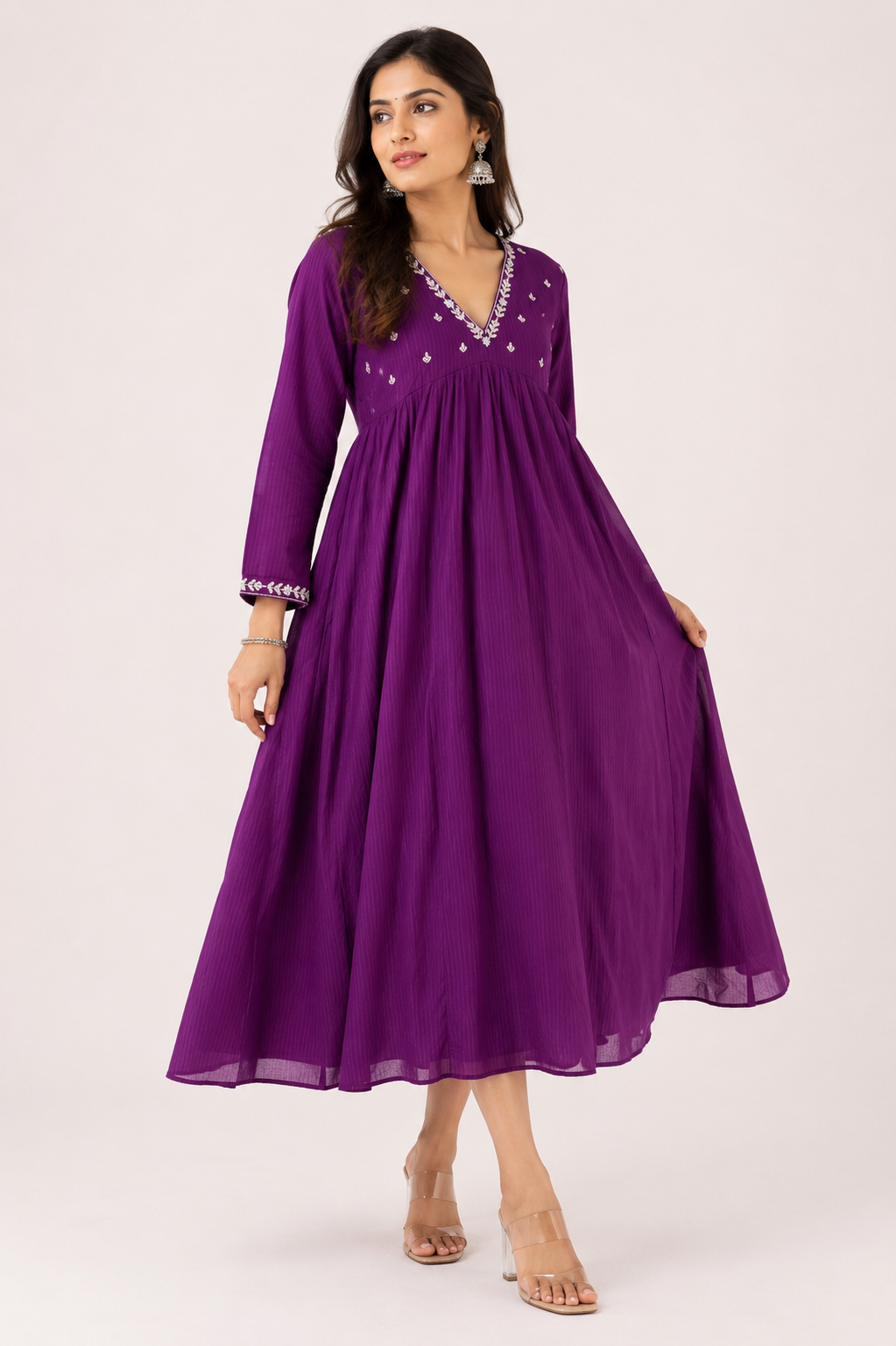 Royal Purple Kota frock
