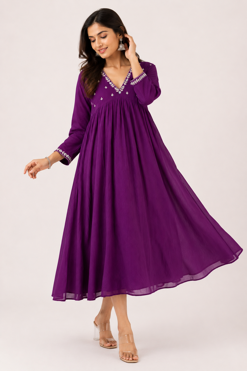 Royal Purple Kota frock