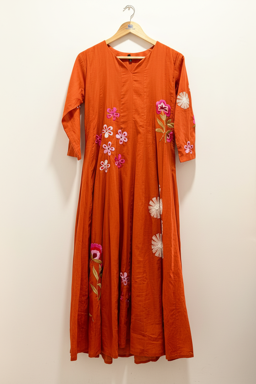 Rust Orange Dress