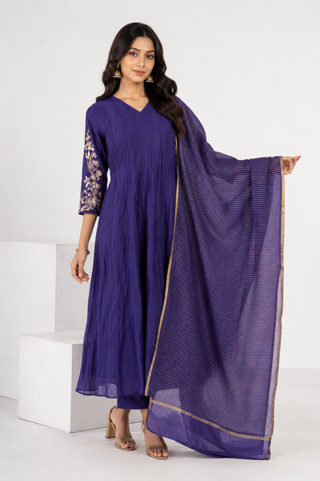 Royal Mul Chanderi Dress